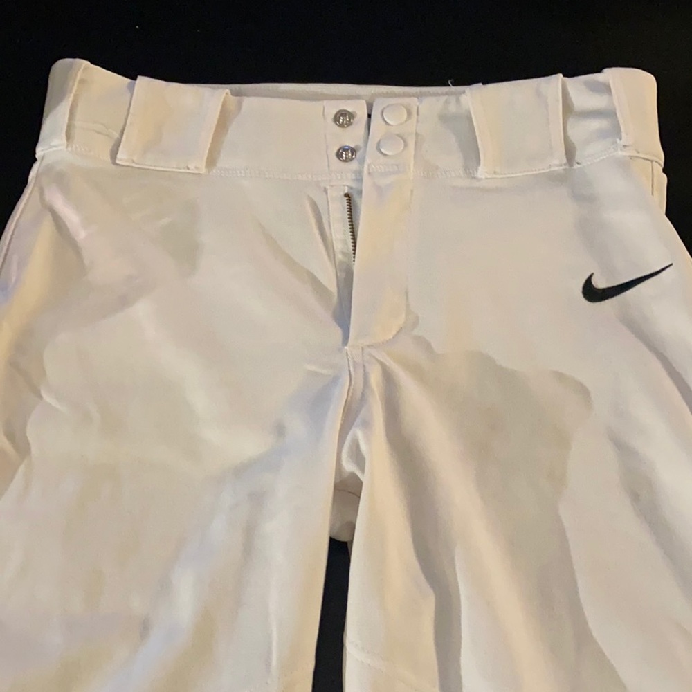 Men’s Small Nike Baseball Pants - White